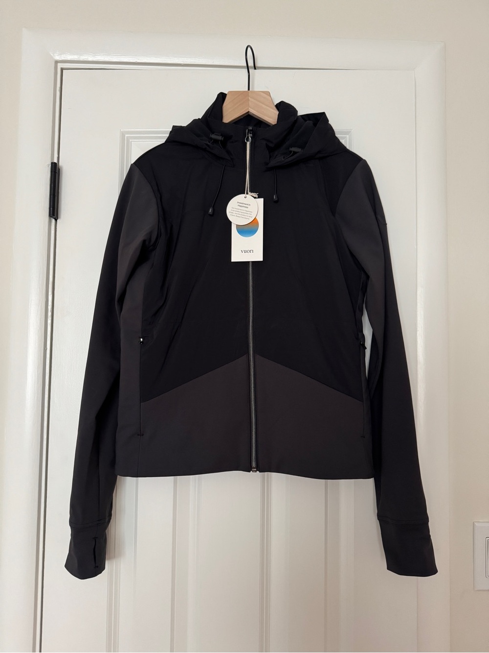 NWT Vuori Chilled Out Full Zip Washed Black Jacket XS